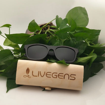 gafas de madera de bambú