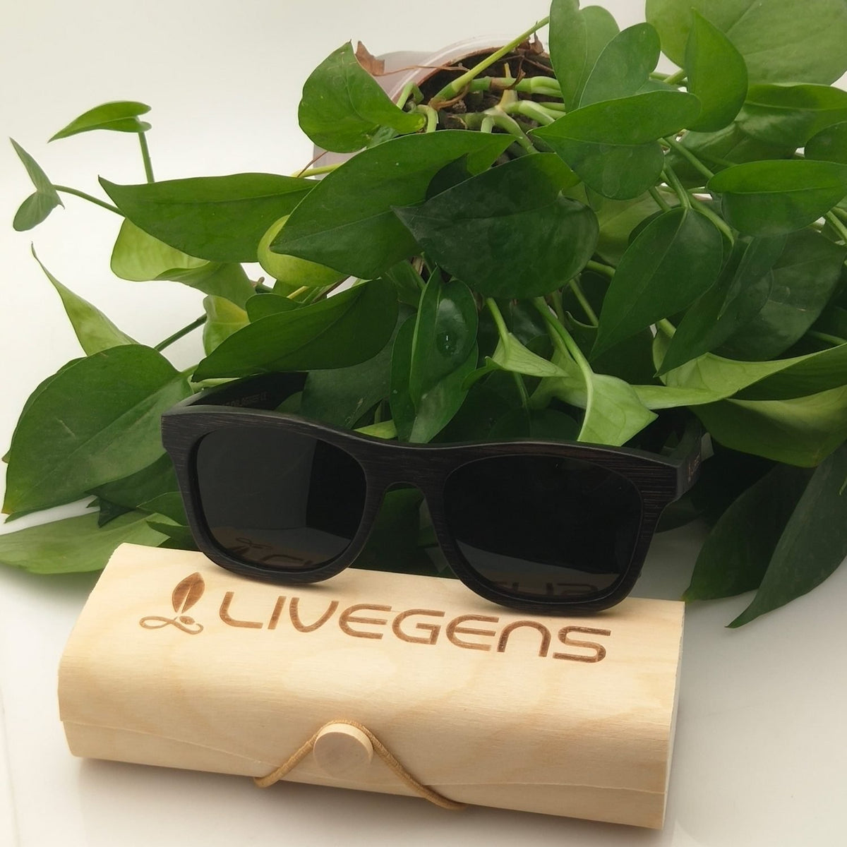 gafas de madera de bambú