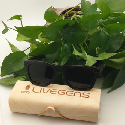 gafas de madera de bambú